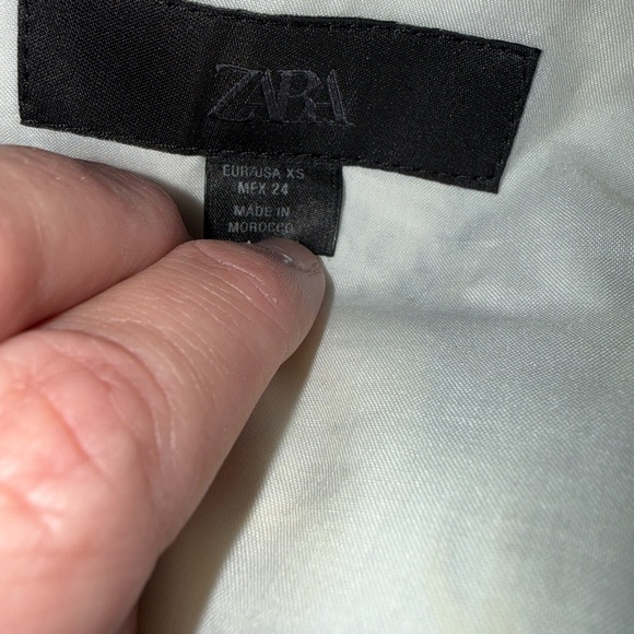 Zara FLORAL PRINT POPLIN MIDI DRESS XS - Picture 7 of 12